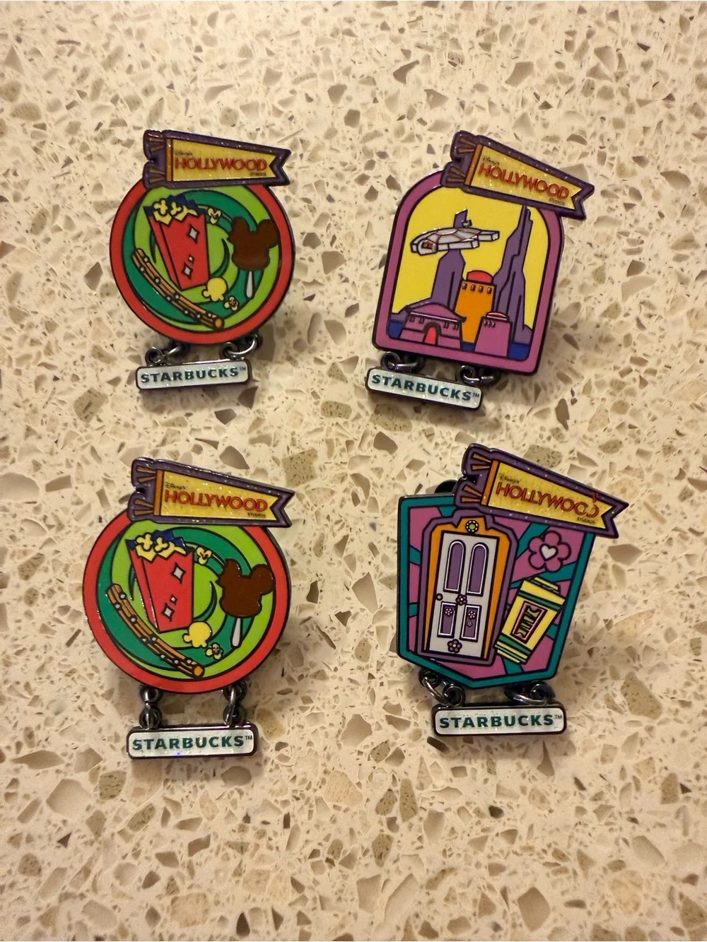 Starbucks Hollywood Studios Mystery Pins